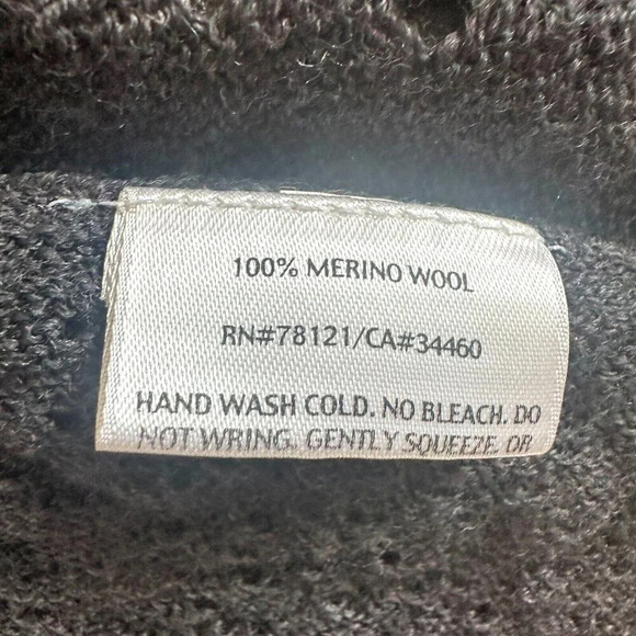 Eileen Fisher Merino Wool Open Cardigan Draped Grey Textured - Picture 7 of 16